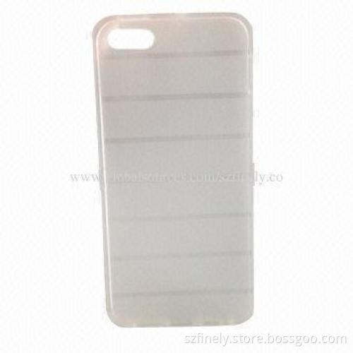 TPU case for iPhone 5/5S，strip shape，simple and clear